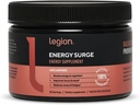 LEGION Enerģijas papildinājums - Neuzliesmojošs enerģijas dzēriens Pulveris - kofeīns Pulveris ar Taurīnu un B vitamīnu komplekss - dabiski saldināts enerģijas pulveris veselīgas enerģijas dzērieniem (120g)