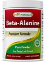 Labākais dabas Beta alanīns Tīrs pulveris 1 mārciņa (1 LB (1. iepakojums))