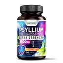 Psyllium Husk Capsules 1500mg - Fiber Papildinājums - Dabīgs Šķīstošās Fiber Tabletes ar Psyllium Husk Pulveris - Atbalsta Gremošanas Gut un resnās zarnas Veselības - Non-GMO, Gluten-free, Vegan - 120 Kapsulas