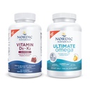 Ziemeļvalstu dabaszinātņu starta iepakojums - vitamīns D3+K2 Gumijas, Ultimate Omega