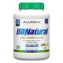 ALLMAX Barības ISONATURAL Sūkalu olbaltumvielu izolāts, Vaniļas 5 lb - 27 Olbaltumvielu Grams uz kausiņu - Nulle tauku un cukura - 99% Bez laktozes - ar prebiotikām - Bez mākslīgām smaržvielām - 73 Servējumi