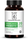 BIO-ESSENTIALS, Rebalance Probiotikas papildinājums - Dr. Ian Sternformed - for Superior Digestion & Immunity - W/ Organic Prebiotic & L-glutamine - 20 miljardi KVV - 60 kapsulas