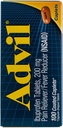 Advil Pain Reliver/Fever Reducer 200 mg Caplets - 100 Ct, iepakojums pa 3