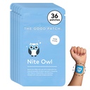 Laba patch Nite pūce patch, dabas miega patch atbalsts bērnu gultiņas laikā ar Tart ķiršu, kumelīšu, un skullkap, Plant Powered, ilgstoša izlaišana (36 Total Patches)