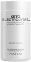 Kodējums Keto Elektrolītu Papildinājums – Vegan Electrolyte Tabletes w Magnijs, Kālijs, Kalcijs un Sāls - Elektrolītu Pulveris Sāls Tabletes un dzērieni Hidrācijas piedevas - Ne-GMO Keto Diēta - 180 Kapsulas