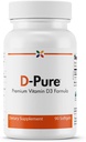 Pietura Novecošana Tagad - D-Pure Formula 125 MCG - Premium D3 vitamīns 5000 SV ar saflora eļļu - Muskuļu, zobu un kaulu veselība, sirds veselība, un Imūnās atbalsts - 90 Softgels