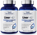 1MD LiverMD - Aknu balsta papildinājums - Siliphos Milk Datetle ekstrakts - ļoti biopieejams, aknu balstam - 60 kapsulas (2- Iepakojums)