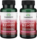 Swanson Hawthorn & Coq10 60 Veg kapsulas (2 iepakojumi)