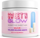 Projekta Ad Sweet' N Glow Zero Calorie Cukurs bezmaksas Sweet'Ner ar kolagēna celtniecības aģentiem (30 Serviss, Neuzliesmojošs)