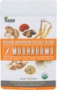 Sayan 7 Sēnes USDA Organiskais ekstrakts Blend papildinājums 4 oz / 113g - Chaga, Reishi, Cordyceps, Maitake, Shiitake, Lauvas Mane un Turcijas Taile, bez filtrācijas, Pievienot kafijai vai tējai, Augļķermenim