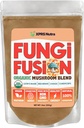 XPRS Nutra Fuggi Fusion Organic Sēņu pulveris Blend, Premium Blend of Lion's Mane, Reishi, Chaga, Cordyceps for Mental Clarity, Cognition, Energy and Immunity - 8 Ounce