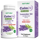 Nattura Calm Aid Lavandas eļļas tabletes - 500mg - 60 Softgels - 100% dabīgs, palīdz mazināt stresu, nomierina ķermeni un prātu, ne-ĢMO, Sertificēts Košers
