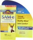 Daba Made SAM-e Complete 400 mg. Tablete (Palīdz atbalstīt veselīgu koka & locītavu komfortu) Vērtības izmērs 60 rs