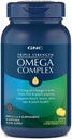 GNC Triple Strength Omega komplekss Omega komplekss Omega 3, 6, 9 Papildinājums, 1725 mg, Citron Flavor, atbalsta sirds, smadzenes, ādas, acu un locītavu veselību, 90 Softgels