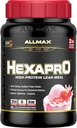ALLMAX HEXAPRO, zemeņu - 2 lb - 25 Olbaltumvielas Grams uz vienu kalpot - 8 stundu ilgstoša atbrīvošana - Nulles cukurs - 21 Kalpo