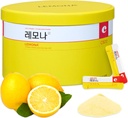 LEMONA oficiālais C vitamīna pulveris 500mg korejiešu piedevas Imūnsupport B6, B2, On-The-Go Packets Vitamīns Veselīgs, Viegli lietot ikdienas enerģijas Boost Korejiešu pārtikas uzkodas citrons (120Sticks)
