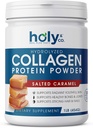 Holy and Co. Collagen Peptides Protein pulveris vīriešiem un sievietēm - ne-ĢMO, Keto/Paleo Friendly, bez košera un glutēna - sālīts karamel 16oz (1LB)