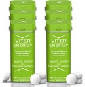 Viter enerģija 40mg kofeīna Mints - bez cukura, B Vitamīni, Vegan, Boys Fast Energizeed brīdinājuma Focus, Kafejnīcu Nootropās Papildvielas Pilis (Sparmint Flavor, 20 gab, 6 Pack, 120 gab Kopā)