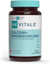 Organiskais Touch kalcija magnija un cinka tabletes ar vitamīnu D3, kalcija papildinājums sievietēm un vīriešiem, kaulu veselībai un locītavu atbalstam, 60 kalcija tabletes