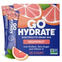 GoHydrate zemu nātrija Elektrolītu pulvera paketes bez cukura - Tūlītēja hidratācija Dzēriens Mix - Nulles cukura ūdens Flavor Packet Vientuļi ar vitamīnu D - (Grapefruit, 30 iepakojumi)