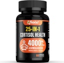 Kortizola Veselības Papildinājums, 25-in-1 Cortizol Reducer sievietēm un vīriešiem, Cortizol Papildinājumi ar Ashwagandha, Rhodiola Rosea, L-Teanine, Mood, Focus, Miega atbalsts, 2 kapsulas