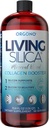 Orgono Living Silica kolagēna pastiprinātājs   ; Vegan minerālu bāzes silica papildinājums ; atbalsta veselīgu kolagēns & elastīns ražošana locītavu un kaulu atbalstam, glowing āda, spēcīgi mati un naglas 