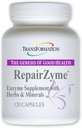 TRANSFORMĀCIJA LABA VESELĪBAS REAĢĒŠANAS GENĒLSZyme High-Potency Gremošanas fermentu Blend Natural Papildinājums ar augu ekstraktiem un essential Minerals for Gut, Gremošanas & Kopējais Wellness, 120 kapsulas