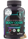 Zenmen dabiski ķermeņa dezodorēšanas papildinājums - ķermeņa odor Eliminator tabletes - iekšējais dezodorants padusēm, Intimate jomās, un privātās daļas - 60 Vegan kapsulas. Ražots ASV