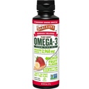 Barlean's Strawberry Banana Linsēklu eļļa Šķidra, Vegan Omega 3 6 9 Papildinājumi bērniem un pieaugušajiem no aukstās spiedes Linsēklu eļļa ar 2968 mg Vegan Omegas, bez GMO un glutēna, 8 oz