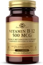 Solgar vitamīns B12 500 μg - 100 tabletes - Vegan, bez lipekļa, bez piena produktiem, Kosher - 100 Servisi