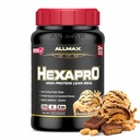 ALLMAX HEXAPRO, Šokolādes zemesriekstu sviests - 2 lb - 25 Olbaltumvielu Grams uz vienu kalpot - 8 stundu ilgstoša izlaišana - Nulles cukurs - 21 Kalpo