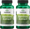 Swanson Bamboo ekstrakts - Dabīgs matu, ādas un nagu papildinājums - 70% Silica saturs atbalsta kolagēna veidošanās un kaulu augšana - (60 Veggie kapsulas, 300mg katra) (2 iepakojums)