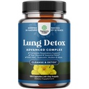 Lung Detox Mullein Leaf kapsulas - Attīrošs Mullein Lung Cleanse Complex ar NAC Quercetin & Cordyceps ekstrakti - Leaf Herb Elpošanas papildinājums Sinus Immunity & Elpošanas atbalsts