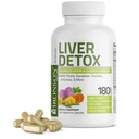 Bronson Aknas Detox Advanced Detox & Cleansing Formula atbalsta veselību Aknu funkcijas ar piena dadži, Dandelion Saknes, Turmeric, Artichoke Leaf & More, Non-GMO, 180 Veģetārējās kapsulas
