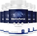 (5 Pack) Memoforce Smadzeņu papildinājums - Official Memoforce Premium Formula Pills, Advanced Smadzeņu papildinājums Wellness & Overall Health, Memoforce Atsauksmes, 300 Kapsulas 5 mēnešiem