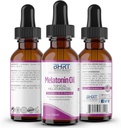 – Aktuālā šķidrā melatonīna eļļa – dabīga miega līdzeklis – Essential Oil Blends – Dabīgs melatonīns – Palīdz miegam un relaksācijai – Bez glutēna – organisks melatonīns pieaugušajiem (1 pudele)