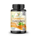 Tīrs kurkumaīns 1000 mg Melno piparu ekstrakts 95% CURCUMinoIDS, ne ĢMO, pastiprināta absorbcija, bez lipekļa, 500 mg 60 Veggie kapsulas