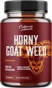 Horny Kaza Weed for Women and Men - Herbal Complex Blend Papildinājums ar Saw Palmetto Extract Ginseng Maca Root and Tongkat Ali Powder - Mens Prostate Health Papildinājums ar Horny Goat Weed Extract