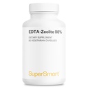 Supersmart - EDTA Zeolite 98% (Advanced Formula) - ar Milk Thistle & Eastians - High potencial Addition Addition -Ražots ASV -- Non-GMO & Gluten Free - 90 Veģetārās kapsulas