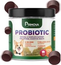 Probiotikas suņu košļājamās rotaļlietas suņiem Gremošanas enzīmi - suņu caureja un dabisks alergiju atvieglojums - kucēnu probiotikas košļājamās rotaļlietas - suņu alerģijas košļājamās rotaļlietas - iepakojumā 120 košļājamās rotaļlietas