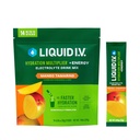 Šķidrais I.V.® Hidratācijas palielinājums® +Enerģija - Mango Tamarinda - hidrācijas pulvera paketes • Elektrolītu pulvera maisījums • Ērti vienkārtas uzlīmes • Ne-GMO • 14 Kalpojumi (12. iepakojums)