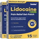 Sumifun 4% Lidokaīns Patches Plus 1% Menthol - 30 Skaita maksimālais spēks OTC sāpes Relief Patches par Back Ache Stiff Kakla locītavu sāpes Muskuļu Soreness Akūts pretsāpju