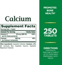 Dabas Bounty kalcija karbonāts & D vitamīns, atbalsta imūno veselību un kaulu veselību, 600 mg kalcija un 800 SV D3 vitamīna, 250 tabletes (iepakojums no 2)