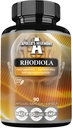 APOLLO'S HEGEMONY Rhodiola Rosea 500 mg Kapsula - 90 Vegan Kapsulas - ekstrakts standartizēts līdz 3% Salidroside - enerģija un izturība Booster - Diēta papildinājums