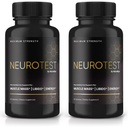 NeuroTest kapsulas - NeuroTest uztura papildinājums vīriešiem, NeuroTest ikdienas formula vispārējai labsajūtai un maksimālai veiktspējai, Advanced Formula tabletes, Neuro Test Reviews (120 kapsulas)