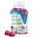 Vitamīns D3 Kids Gummies 25mcg 1000 SV - Kaulu veselība, imūnā veselība, locītavu muskuļu atbalsts - veģetārs, bez želatīna, bez lipekļa, bez ĢMO - garšīgs košļājams ogu aromatizēts