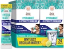 GuruNanda Hidratēšanas atbalsta dzēriens Mix - Elektrolītu pulvera paketes dehidratācijai, vingrināšanai un enerģijai - Nav pievienoti saldinātāji, ne-GMO, dabas citronu laima Flavor - 24 Grāfs (0,56 oz katrs)
