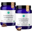 Ora Organic Vegan Protein Powder Vanilla Chai & Chocolate Bundle: 21g Augu bāzes proteīna pulveris, Vanilla Chai Flavor, 20 Servējumi + 22g Augu bāzes proteīns, Šokolādes Flavor, 20 Servējumi