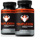 NutraRize (2 Pack) Truflexen tabletes, Tru Flexen Muskuļu celtnieks, Dabas papildinājums, lai atbalstītu vispārējo labsajūtu, Premium veiktspējas kapsulas, oficiālās True Flexen Atsauksmes (120 kapsulas)