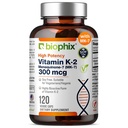 Biophix K2 vitamīns MK-7 300mcg, 120 Vegan kapsulas – augstas devas papildinājums kaulu stiprumam un imūnai veselībai